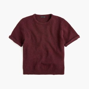 J. Crew Short-Sleeve Sweater in Supersoft Yarn